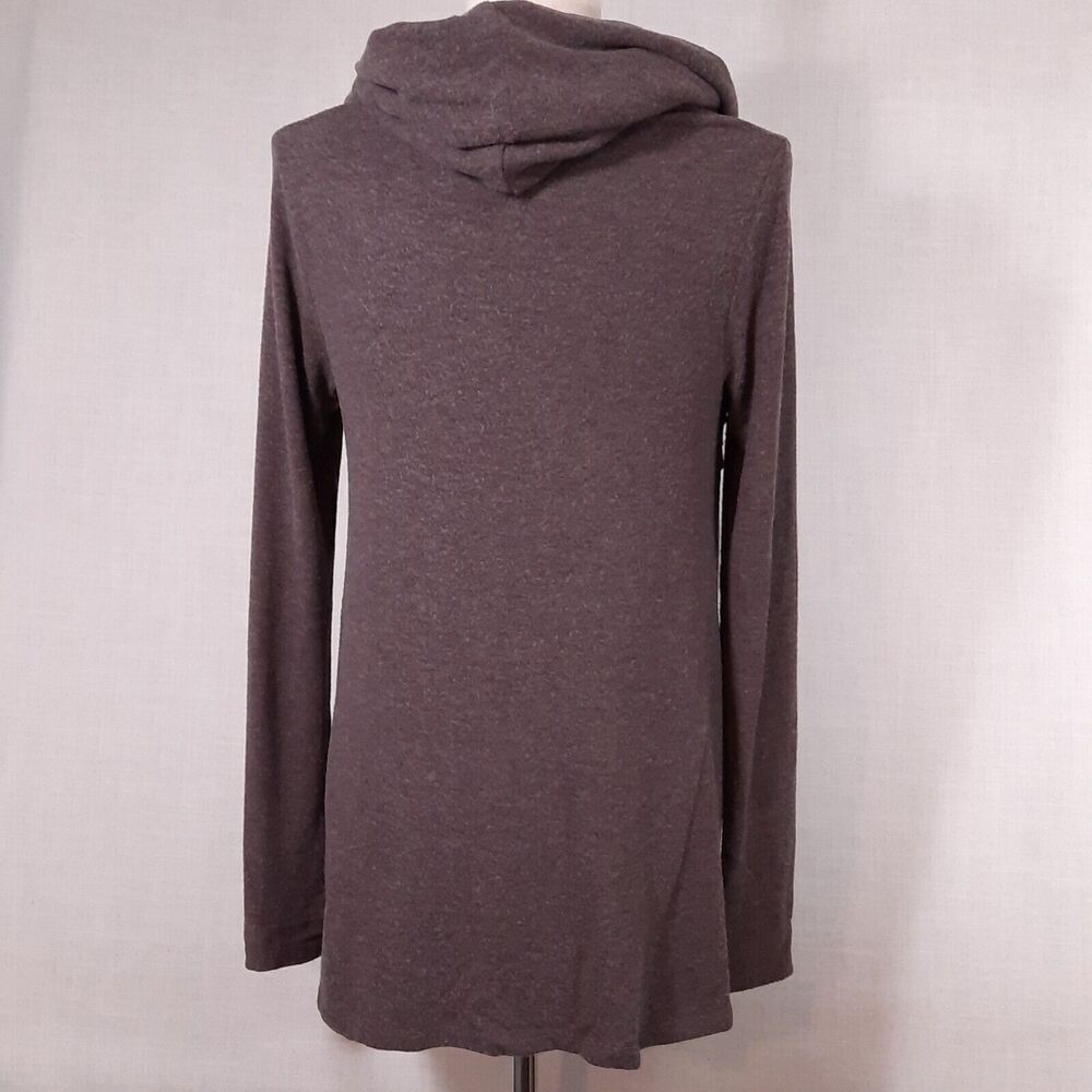 Michael Stars Womens Sweater Size XS Knit Trapeze Swing Cowl Neck Thumb Holes - Picture 6 of 12